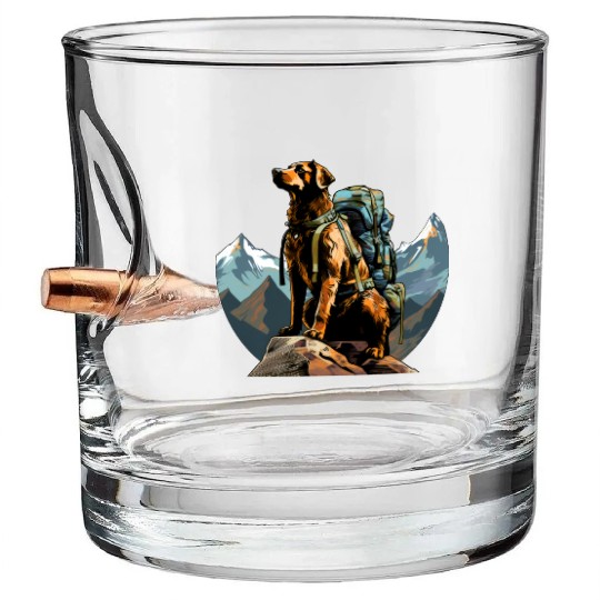 Dog mountaineering / hiking dogs Bullet Whiskey Glasses