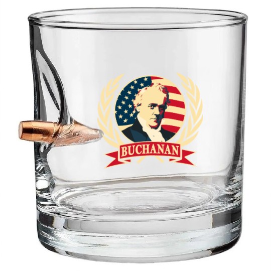 President James Buchanan Bullet Whiskey Glasses
