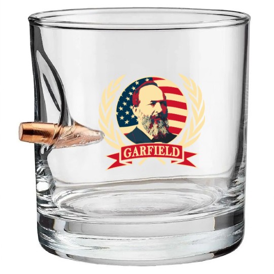 President James Abraham Garfield Bullet Whiskey Glasses