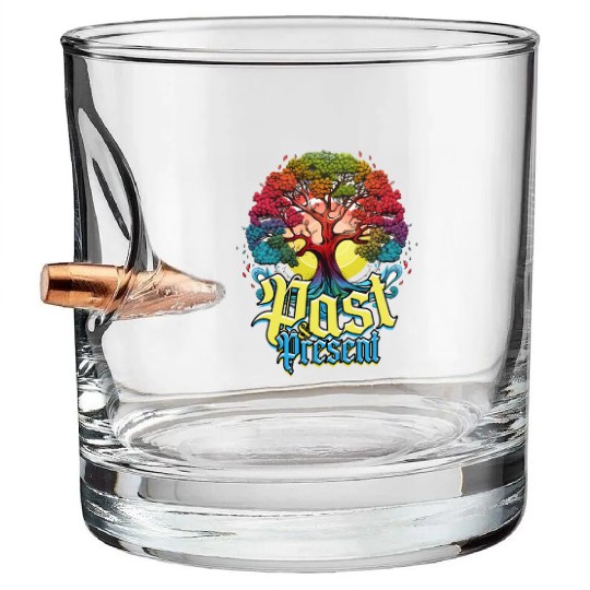 Genealogy Genealogist Past & Present Bullet Whiskey Glasses