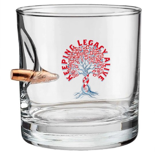 Genealogy Genealogist Swiss Ancestry Bullet Whiskey Glasses