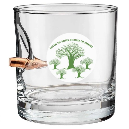 Green Tree Environmentalism Advocacy Bullet Whiskey Glasses