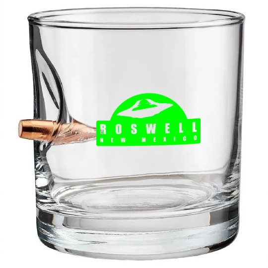 Roswell New Mexico Bullet Whiskey Glasses