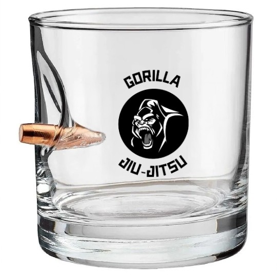 Gorilla Jiu Jitsu Bullet Whiskey Glasses