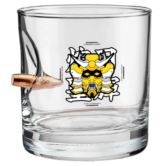 SEKMOLAI - Samurai Yellow Bullet Whiskey Glasses