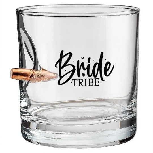 Bride Tribe Fun Wedding Party Bullet Whiskey Glasses