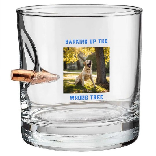 Barking up the wrong tree Bullet Whiskey Glasses