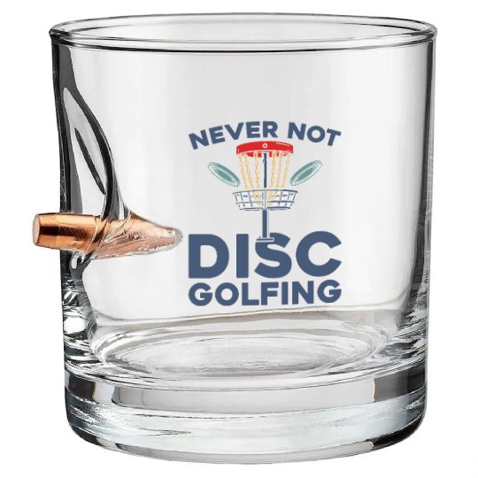 Disc Golf Frisbee Golf Bullet Whiskey Glasses
