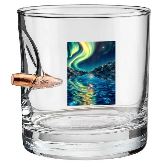 Crystal Lake of Aurora Bullet Whiskey Glasses
