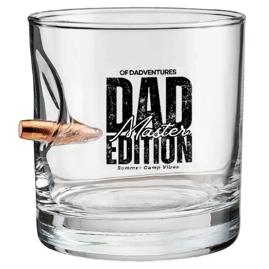 Dad Edition Summer Funny Bullet Whiskey Glasses