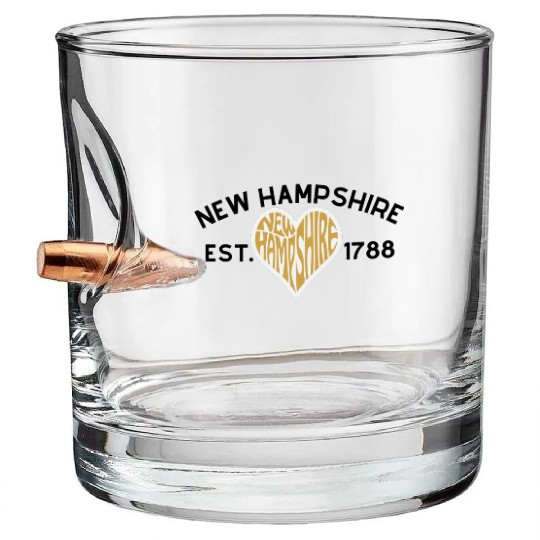 New Hampshire Bullet Whiskey Glasses