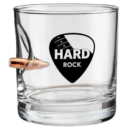 Hard Rock Guitar Pick Bullet Whiskey Glasses