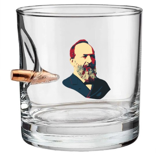 President James Abraham Garfield Bullet Whiskey Glasses