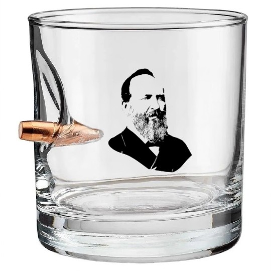 President James Abraham Garfield Bullet Whiskey Glasses