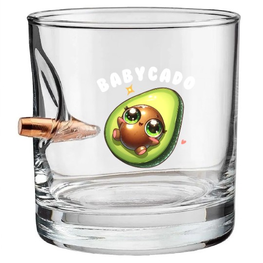 Baby Avocado cute Kawaii babyparty Gift Pregnancy Bullet Whiskey Glasses