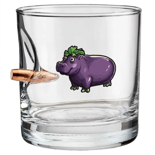 Hip Eggplant Bullet Whiskey Glasses