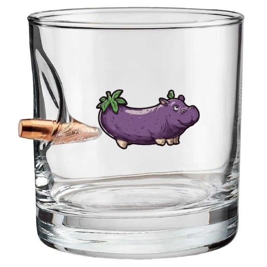Hip Eggplant Bullet Whiskey Glasses