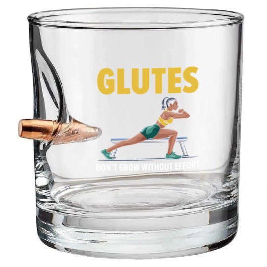 Bulgarian Squat Exercise Fitness Workout Gym Bullet Whiskey Glasses
