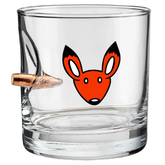 Red Fox Forest Animal Cunning Smart Cute Wild Dog Bullet Whiskey Glasses