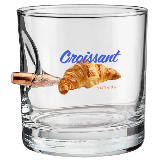 Croissant Lover Bullet Whiskey Glasses