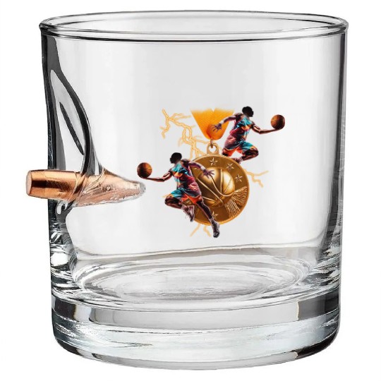 Basketball Game Day Bullet Whiskey Glasses