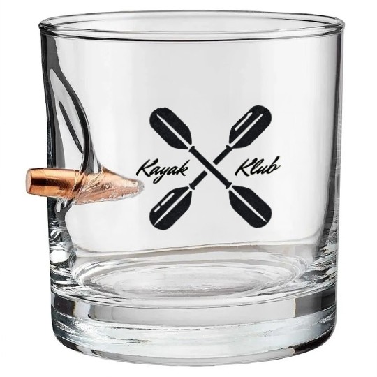 Kayak Klub Logo Bullet Whiskey Glasses