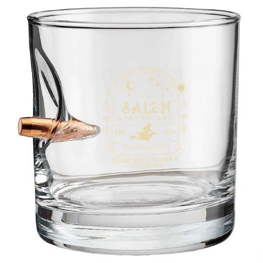 The Salem Apothecary Est 1626 Bullet Whiskey Glasses