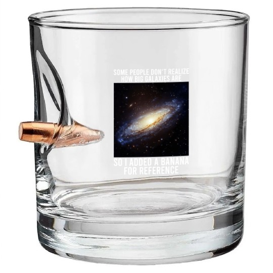 Galaxy Meme Science Astrophysics Astrology Bullet Whiskey Glasses