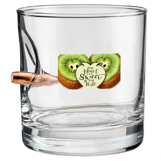 Your Heart is Sweet as Your Taste – Kiwi Love Bullet Whiskey Glasses