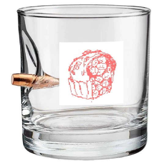 Sketching Sweetness Bullet Whiskey Glasses