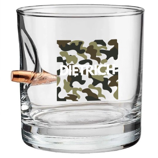 Dietrich Name Bullet Whiskey Glasses Men Good Quality Camouflage