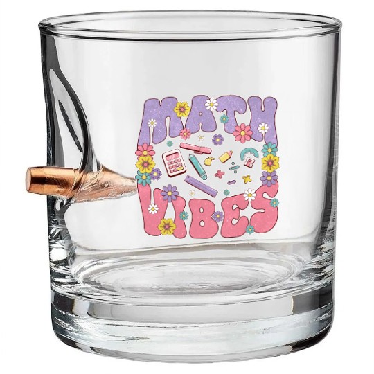 Math Vibes Bullet Whiskey Glasses
