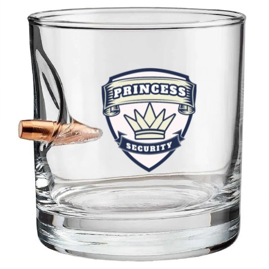princess security birthday Bullet Whiskey Glasses