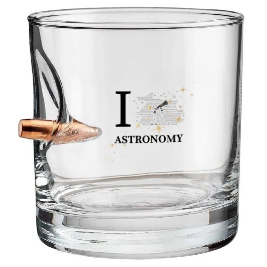 Amateur Astronomy: I Love Astronomy Bullet Whiskey Glasses