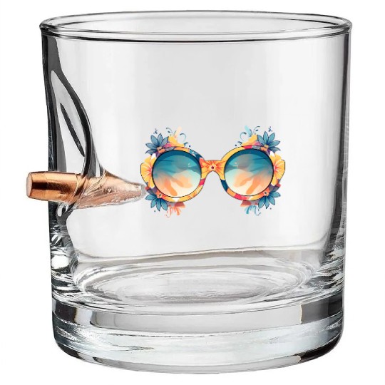 Retro Sublimation Clipart Bullet Whiskey Glasses