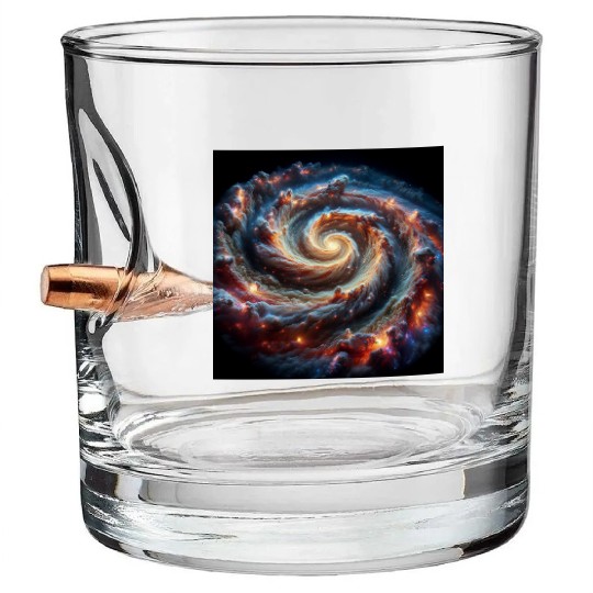 3d Galaxy Bullet Whiskey Glasses