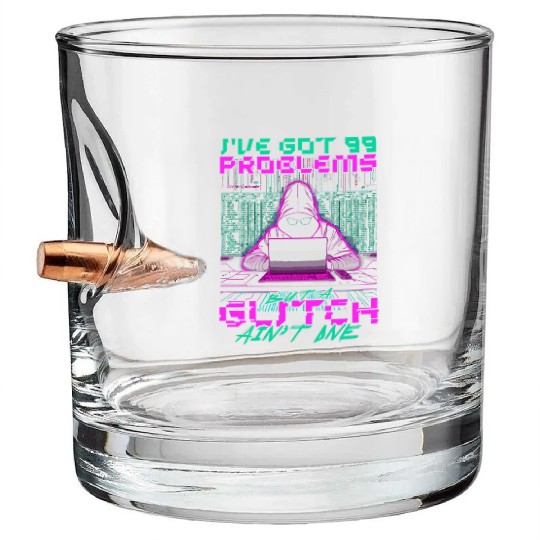 Theoretical Computer Scientist Bullet Whiskey Glasses