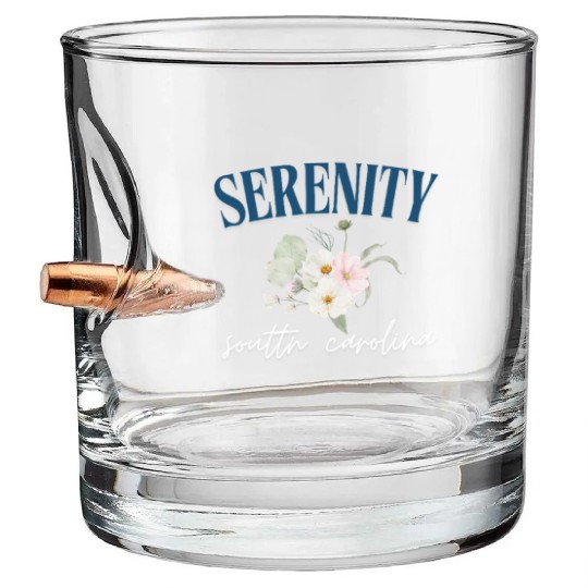 Serenity, SC Raglan Baseball Bullet Whiskey Glasses