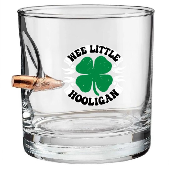 Wee Little Hooligan Cute St. Patrick's Day Irish S Bullet Whiskey Glasses