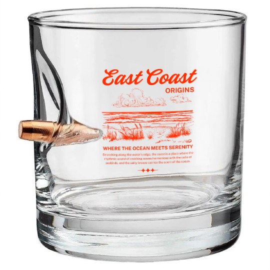 East Coast Origins Bullet Whiskey Glasses – Ocean Serenity Design