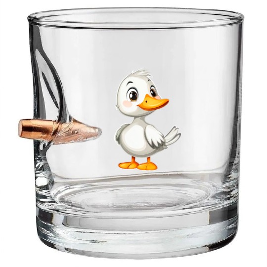 White duck Bullet Whiskey Glasses