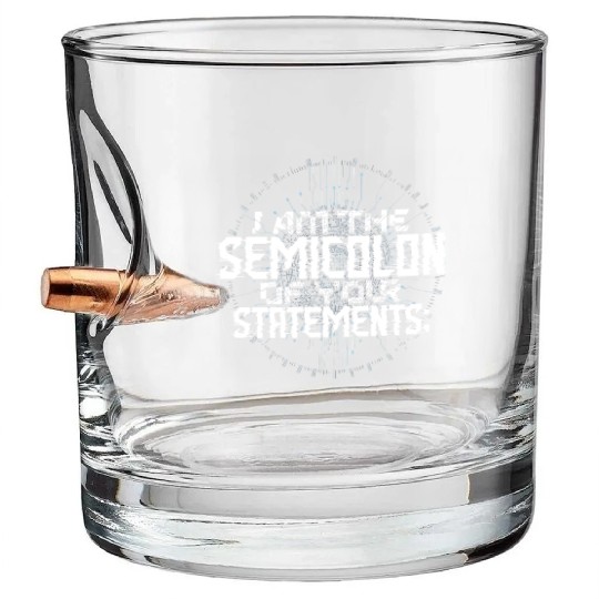 Theoretical Computer Scientist Bullet Whiskey Glasses