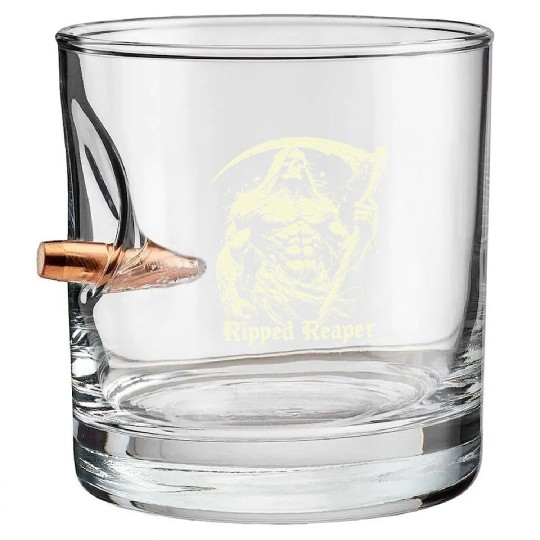 Ripped Reaper Bullet Whiskey Glasses
