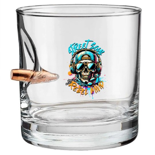 Streetwear Art Gift Bullet Whiskey Glasses