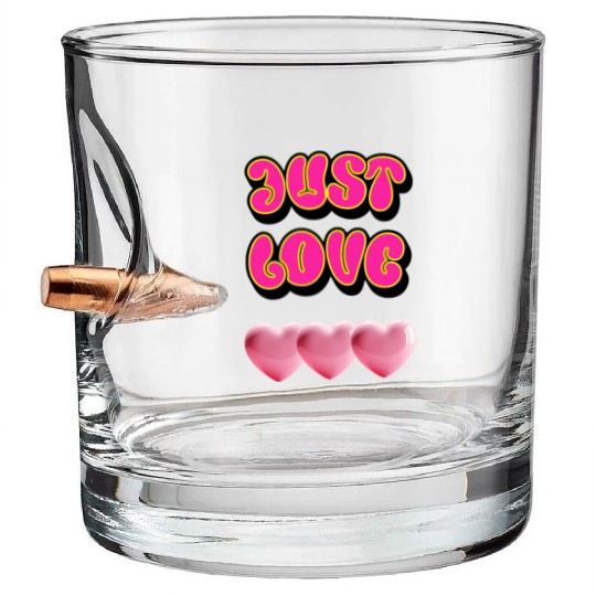 Just Love: Y2K 2000s Heart Bullet Whiskey Glasses