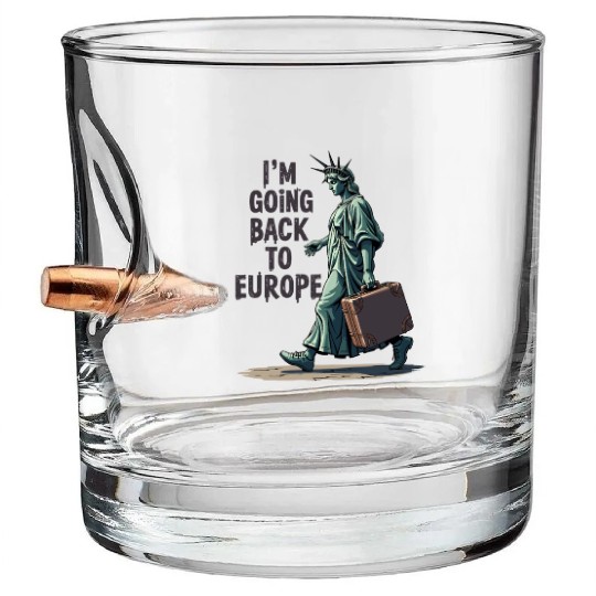 Funny Statue of Liberty USA America Sarcasm Bullet Whiskey Glasses
