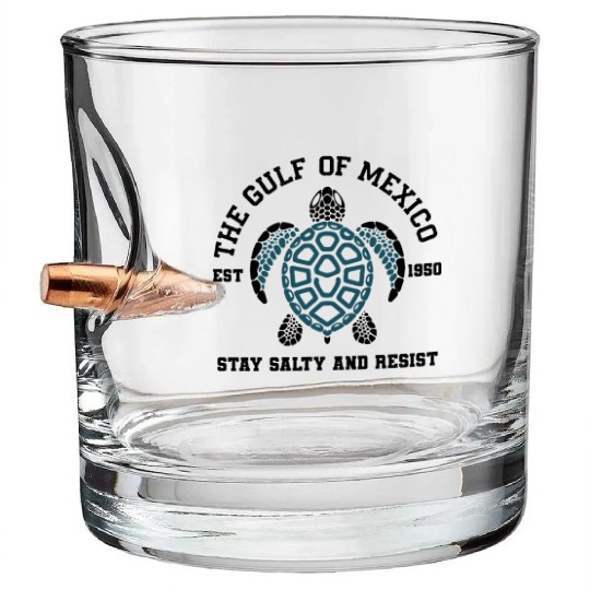 of Mexico Sea Turtle Bullet Whiskey Glasses