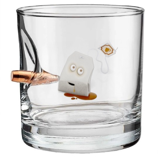 T-Force Tea Bag - Gold/ Brown Bullet Whiskey Glasses