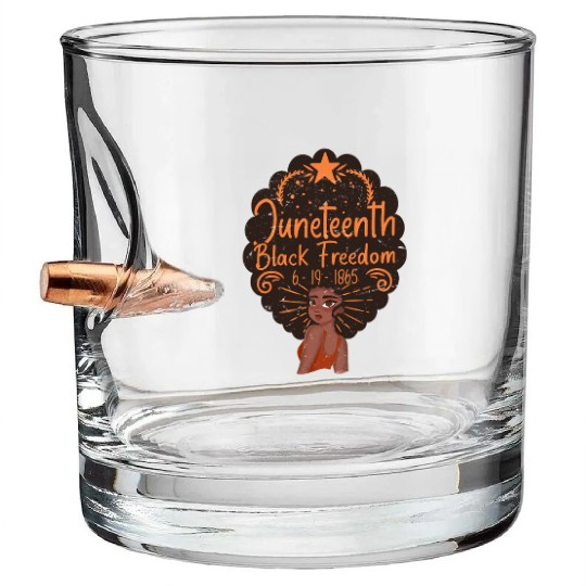 Juneteenth Celebrations - Black Women Bullet Whiskey Glasses
