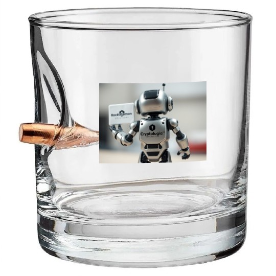 Rocketman Robot Bullet Whiskey Glasses